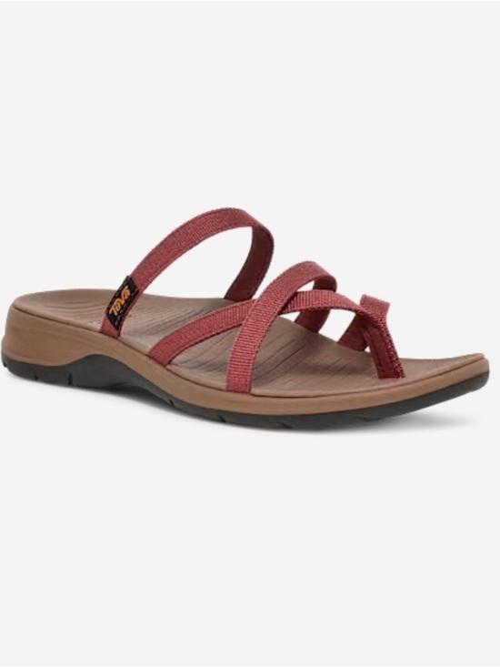 Teva Shoes - Teva Women's TirraTraveler Mahogany Strappy Slip-On Flip-Flop Sandals Size 10